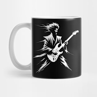 Kawaii Retro Guitar Japanese Novelty Rock Concert Guitar Mug